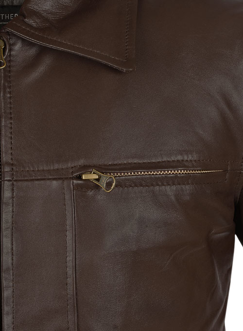 (image for) Leonardo DiCaprio Inception Leather Jacket