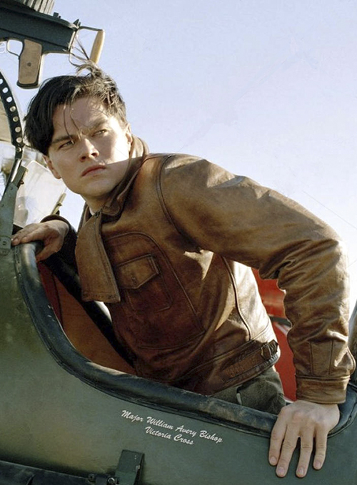 (image for) Leonardo DiCaprio The Aviator Leather Jacket