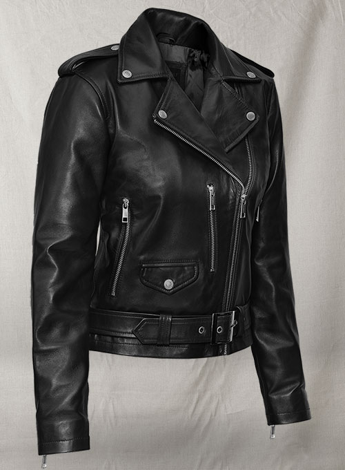 (image for) Lucy Hale Leather Jacket - Click Image to Close