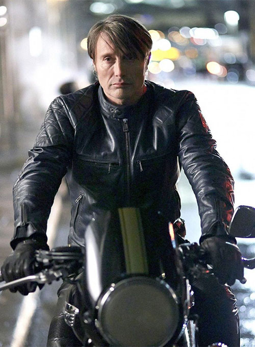 (image for) Mads Mikkelsen Hannibal Season 3 Leather Jacket - Click Image to Close