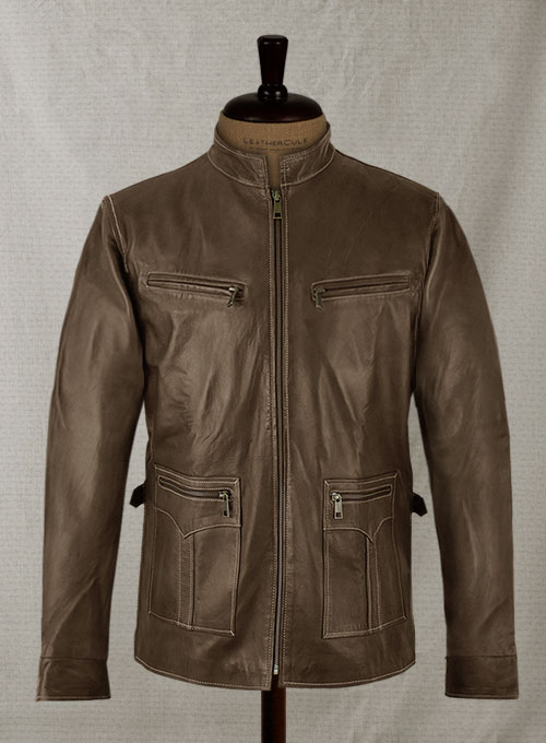 (image for) Soft Scottish Brown Washed&Wax Martin Lawrence Leather Jacket #2