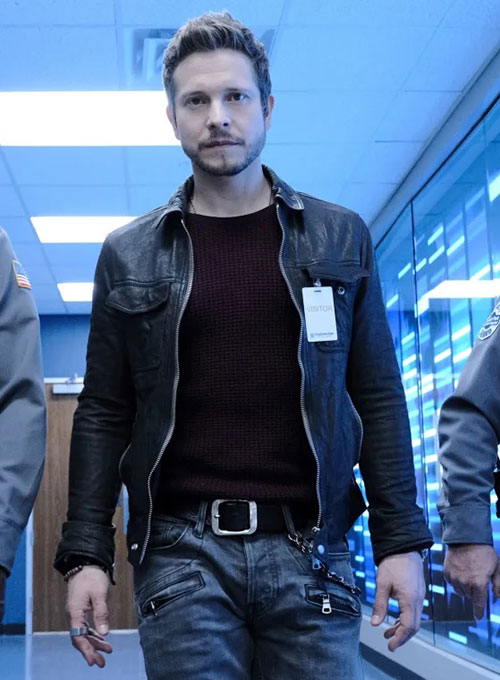 (image for) Matt Czuchry The Resident Leather Jacket