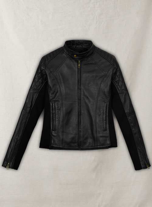 (image for) Modern Stretch Leather Jacket - Click Image to Close