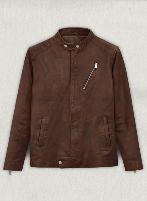 (image for) Motorad Spanish Brown Biker Leather Jacket