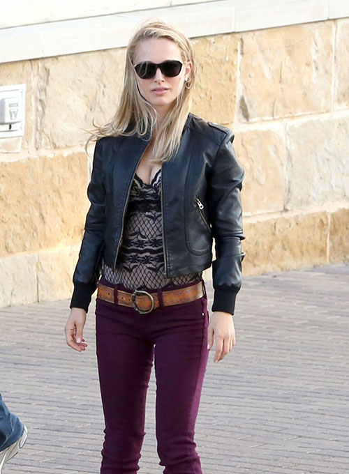 (image for) Natalie Portman Leather Jacket