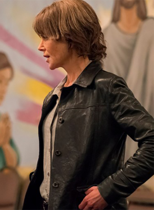 (image for) Nicole Kidman Destroyer Leather Jacket - Click Image to Close