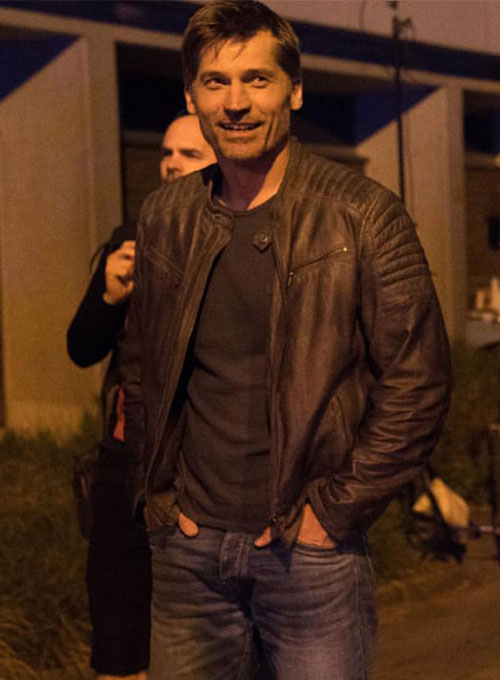 (image for) Nikolaj Coster-Waldau Domino Leather Jacket