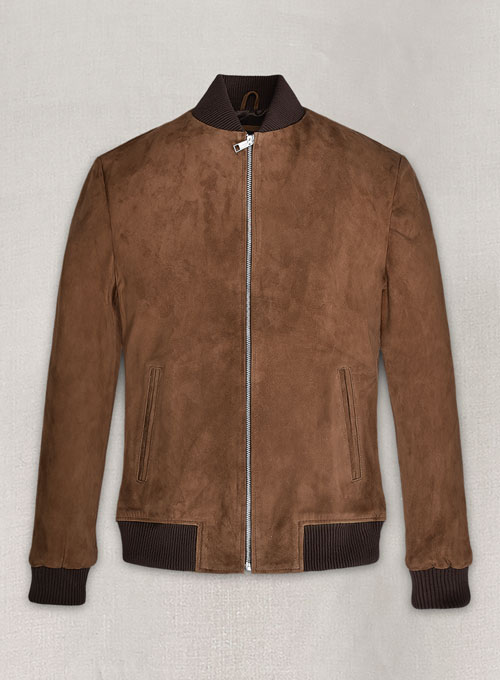 (image for) Oak Brown Suede Richard Madden Leather Jacket #1