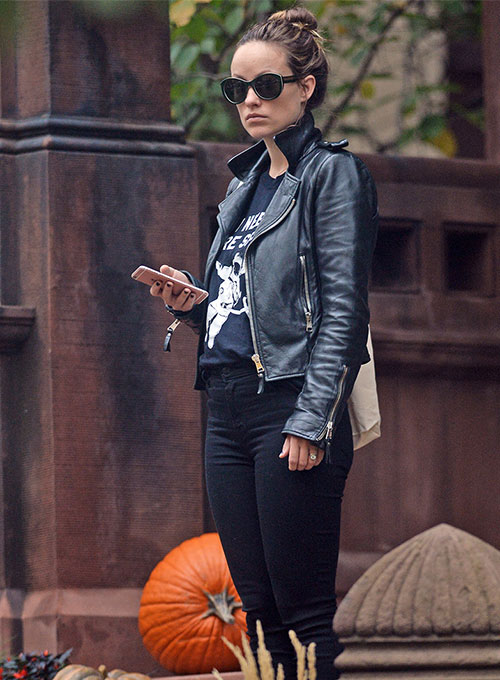 (image for) Olivia Wilde Leather Jacket