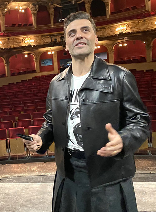 (image for) Oscar Isaac Leather Jacket