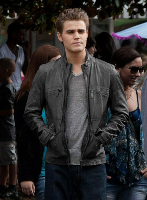 (image for) Paul Wesley Vampire Diaries Leather Jacket