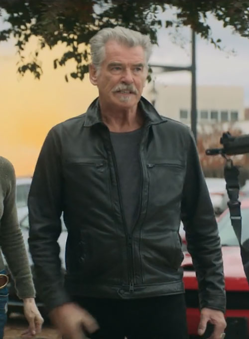 (image for) Pierce Brosnan The Out-laws Leather Jacket