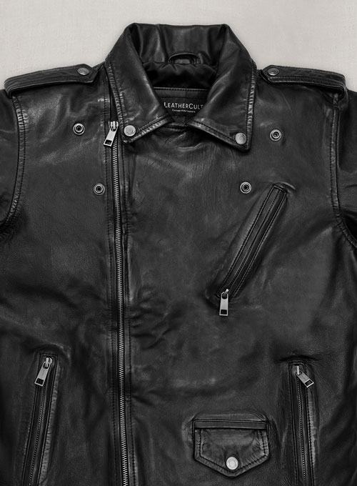 (image for) Pure Leather Biker Jacket #2