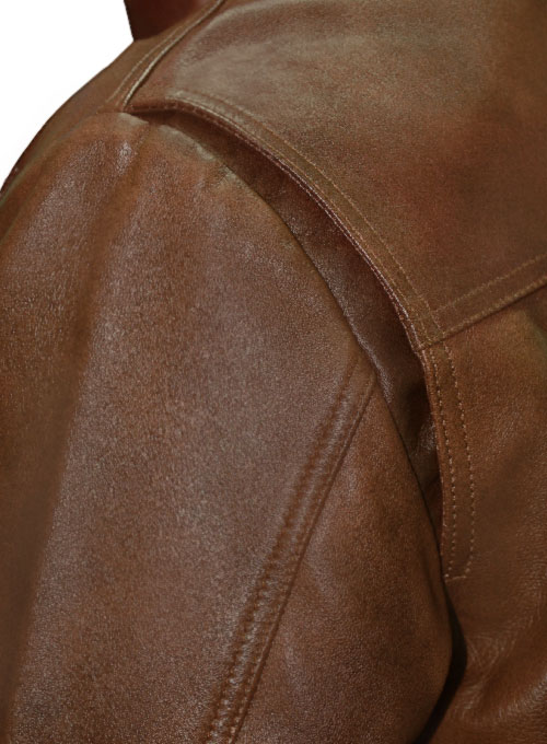 (image for) Spanish Brown Rampage Dwayne Johnson Leather Jacket