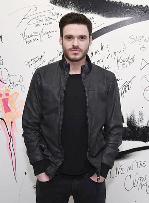 (image for) Richard Madden Leather Jacket #2