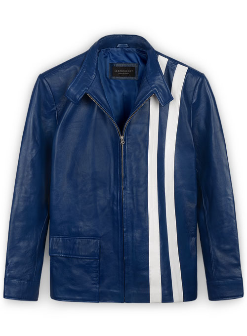 (image for) Rich Blue Elvis Presley Speedway Leather Jacket