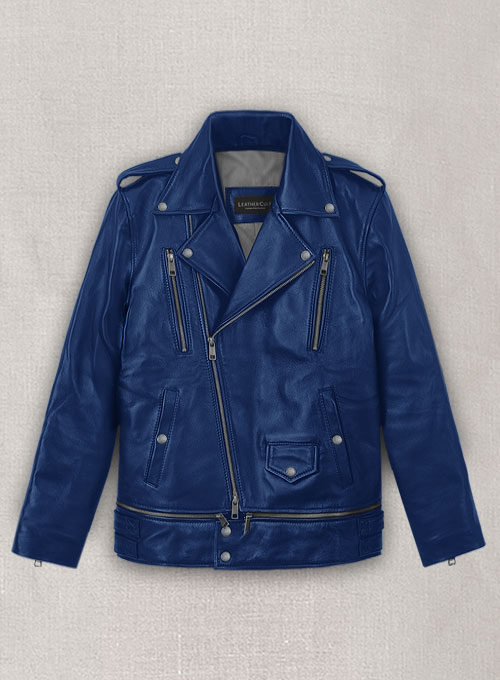 (image for) Rich Blue Trooper Biker Jacket