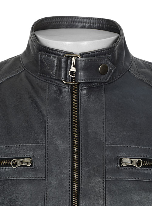 (image for) Rover Blue Leather Jacket # 653