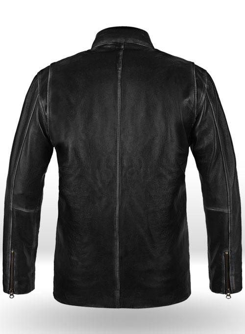 (image for) Rubbed Black Mark Wahlberg Contraband Leather Jacket