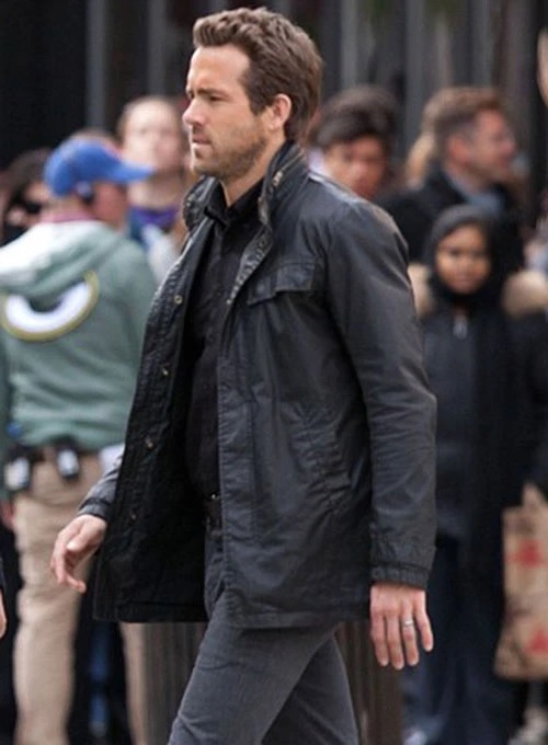 (image for) Ryan Reynolds R.I.P.D Leather Jacket - Click Image to Close