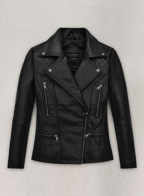 (image for) Salma Hayek The Hitman\'s Wife\'s Bodyguard Leather Jacket