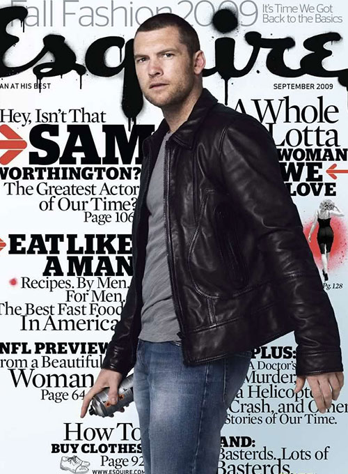 (image for) Sam Worthington Leather Jacket #1 - Click Image to Close