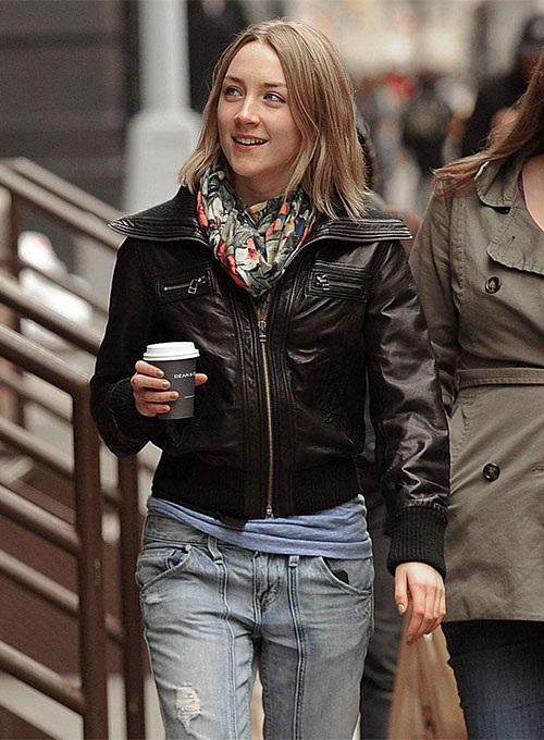 (image for) Saoirse Ronan Leather Jacket