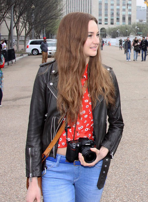 (image for) Shailene Woodley Snowden Leather Jacket