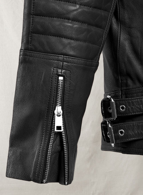 (image for) Shotgun Black Moto Leather Jacket