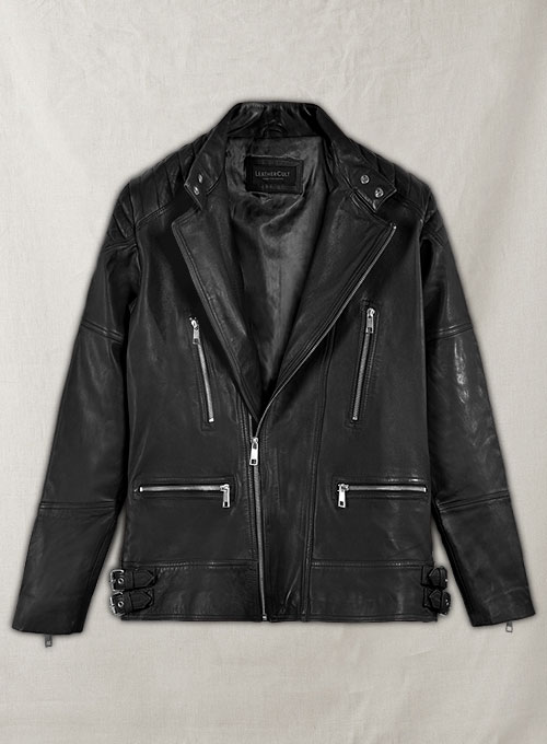 (image for) Shotgun Black Moto Leather Jacket