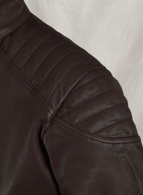 (image for) Shotgun Brown Moto Leather Jacket