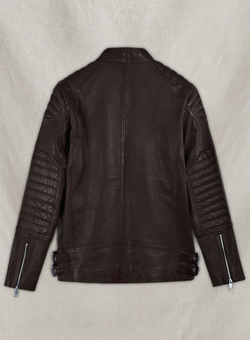 (image for) Shotgun Brown Moto Leather Jacket