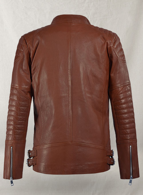 (image for) Shotgun Tan Moto Leather Jacket