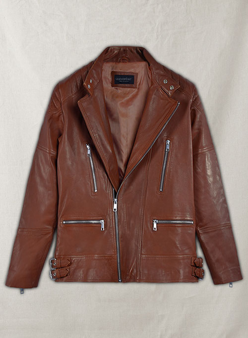 (image for) Shotgun Tan Moto Leather Jacket