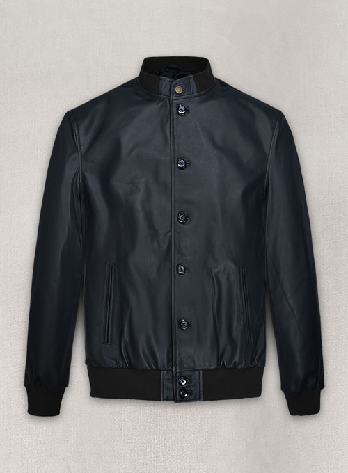 (image for) Soft Deep Blue John Cho Leather Jacket #2