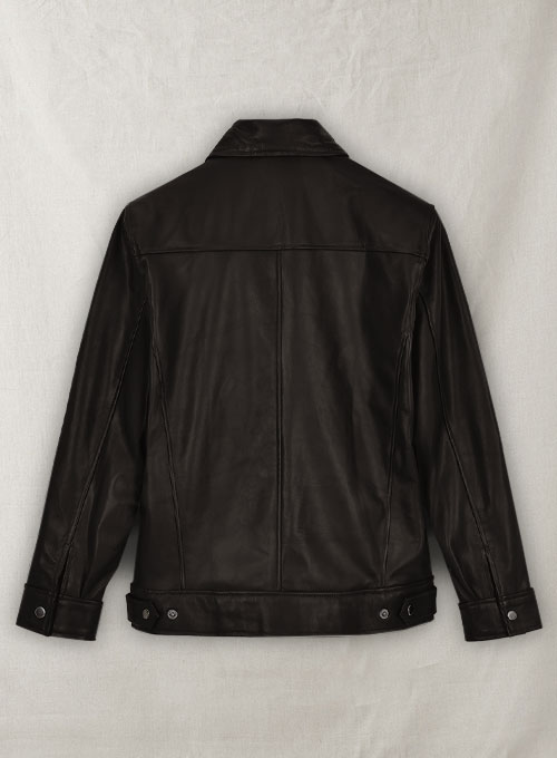 (image for) Soft Dark Brown Don Cheadle Traitor Leather Jacket