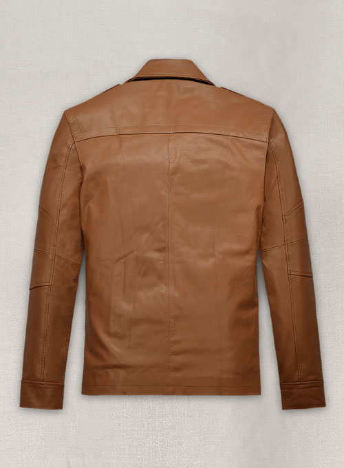 (image for) Soft Hunter Tan Leather Jacket # 621