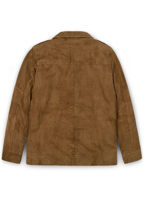 (image for) Soft Light Brown Suede Leather Jacket # 621 - Click Image to Close