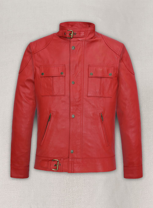 (image for) Soft Tango Red Washed & Wax The Expendables Lee Christmas Leather Jacket