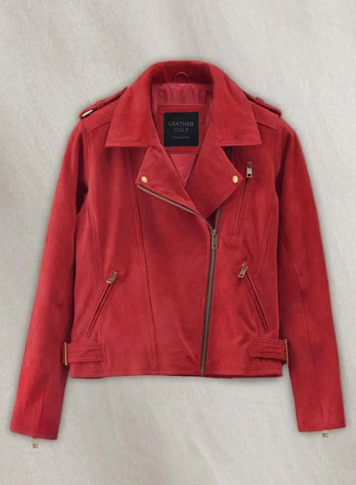 (image for) Soft Lava Red Suede Leather Jacket # 267