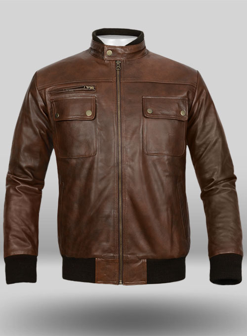 Spanish Brown Leather Jacket # 94 : LeatherCult