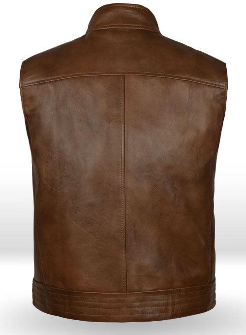 (image for) Spanish Brown Leather Vest # 325