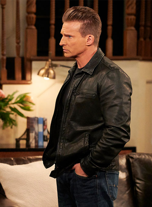 (image for) Steve Burton General Hospital Leather Jacket