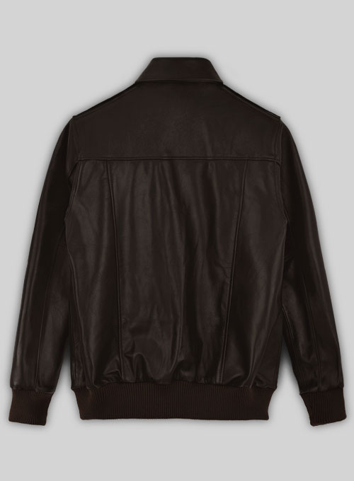 (image for) Steve Carell Welcome to Marwen Bomber Leather Jacket