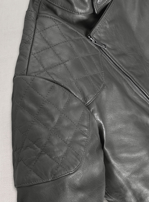 (image for) Thick Goat Gray Washed & Wax Leather Jacket #613