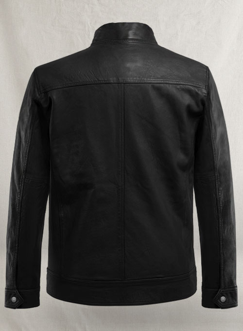 (image for) Thunder Storm Black Biker Leather Jacket