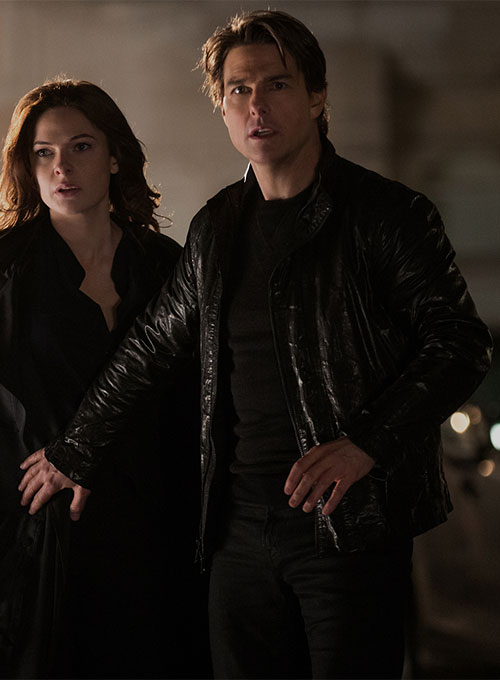 (image for) Tom Cruise Mission Impossible Rogue Nation Leather Jacket