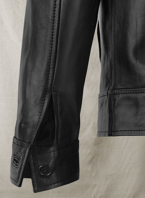 (image for) Short Trench Leather Jacket