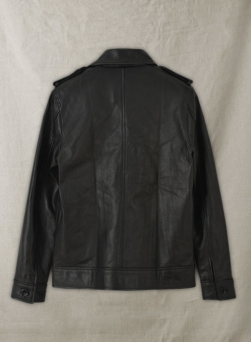 (image for) Short Trench Leather Jacket - Click Image to Close