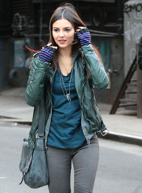 (image for) Victoria Justice Leather Jacket